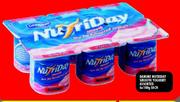 Danone Nutriday Smooth Yoghurt Assorted-6 x 100g Each