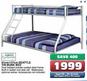 House & Home International Exclusivity 91cm/137cm Seattle Tri-Bunk Bed 