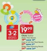 Clicks Hard & Soft Gel Filled Beads