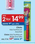 Clicks Kids Toothbrush Bristle End Ditto-2nos