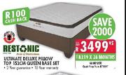 Restonic Ultimate Deluxe Pillow Top Queen Base Set-152cm