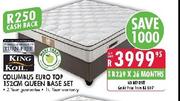 King Koil Columbus Euro Top Queen Base Set-152cm