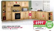 4 Piece Amelia Oak Kitchen Scheme With Free Corner Unit