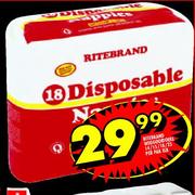 Ritebrand Weggooidoeke-14/15/18/23 per pak elk