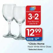 Clicks Home Nadir White Wine Glass