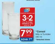 Consol Willy Or Tumbler-340ml