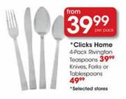 Clicks Home Rivington Teaspoons-4 Pack