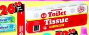 Ritebrand 1-Ply Toilet Rolls-10's