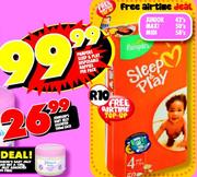 Pampers Sleep & Play Disposable Nappies-Junior 42's,Maxi 50's,Midi 58's Per Pack
