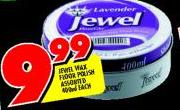 Jewel Wax Floor Polish Assorted-400ml Each