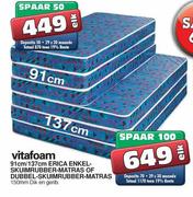 Vitafoam Erica Skuimrubber-Matras Of Dubbel Skuimrubber Matras-137cm