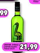 Obikwa Shiraz/Chenin Blanc-750ml Each