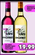 4th Street Natural Sweet White/Rose-750ml-Each