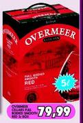 Overmeer Cellars Full Bodied Smooth Red-5Ltr Box