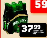 Hunter's Dry Cider-6x330ml NRB