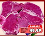 Steak Pack(T-Bone,Club & Rump)-Per kg