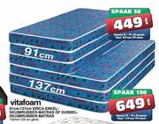 Vitafoam 91cm Erica Enkelskuimrubber-Matras of Dubbelskuimrubber-Matras-elk