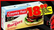 County Fair Chicken Nuggets 400g/ Chicken Burgers 300g/400g Assorted-each