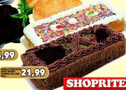 Vanilla/Chocolate Sweet Dessert Topping Log Cake Each