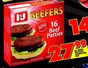 I&J Beefers Beef Patties Assorted-800g each