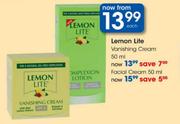 Lemon Lite Vanishing Cream-50ml Each