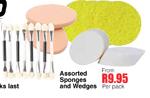 Assorted Sponges And Wedges-Per pack