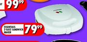 Essentials 2-Slice Sandwich Maker