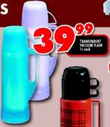 Transparent Vacuum Flask-1L Each
