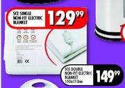 SCE Double Non-Fit Electric Blanket-150 x 110cm 