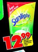 Sunlight Dishwashing Liquid Refill-750ml