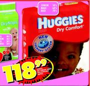 Huggies Dry Comfort Jumbo Pack Disposable Nappies Midi 78's