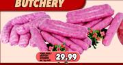 Pork/Beef/Mution Bangers-Per kg Each