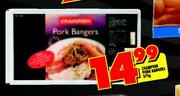 Champion Pork Bangers-375gm