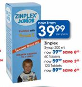 Zinplex-120 tablets per pack