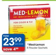 Med-Lemon Powder Sachets-8 per pack
