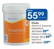 Clicks Vitamin C-300 tablets per pack