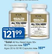 Solal All You Need Ages 50+-90 Capsules per pack