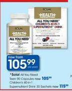 Solal All You Need Teen-90 Capsules