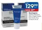 Neutrogena Ageless Intensives Day Or Night Cream Eye Cream-14g Or Serum-29ml 
