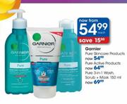 Garnier Pure Skin Care Products-each 