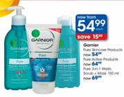 Garnier Pure 3 in 1 Wash Scrub + Mask-150ml 