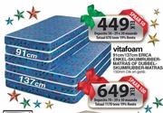 Vitafoam 91cm/137cm Erica Enkel-Skuimrubber-Matras Of Dubbel-Skuimrubber-Matras