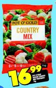 Pot O' Gold Frozen Country Mix Vegetables-1kg