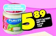 Purity 2nd Foods Baby Food Assorted-125ml