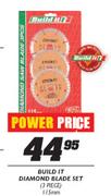 Build It Diamond Blade Set-3pcs 115mm