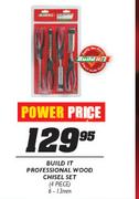 Build It Professional Wood Chisel Set-4pcs 6-13mm