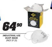 Industrial Use Dust Mask-20's Pack