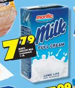 Montic Full Cream Milk Assorted-1l Each