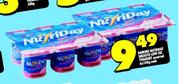 Danone Nutriday Smooth Low Fat Yoghurt Assorted-6x100g Each
