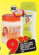 Clere Body Creme-300ml/Hand & Body Lotion-400ml